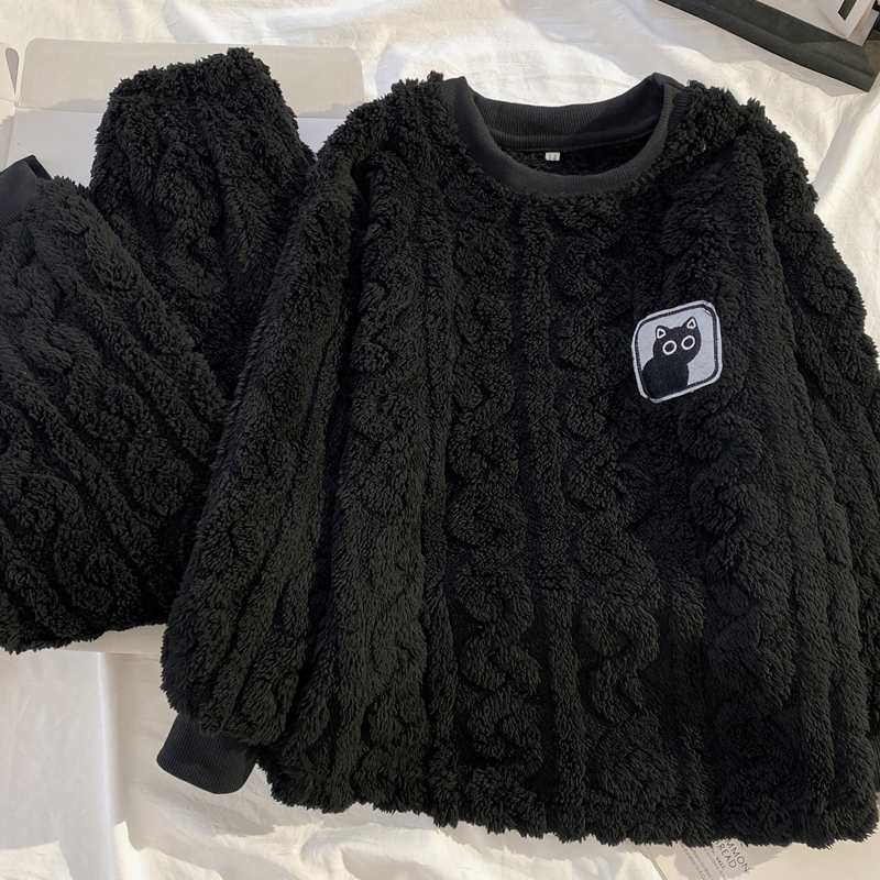 儿童珊瑚绒睡衣女童秋冬款2025新款冬季大童法兰绒加厚女孩家居服