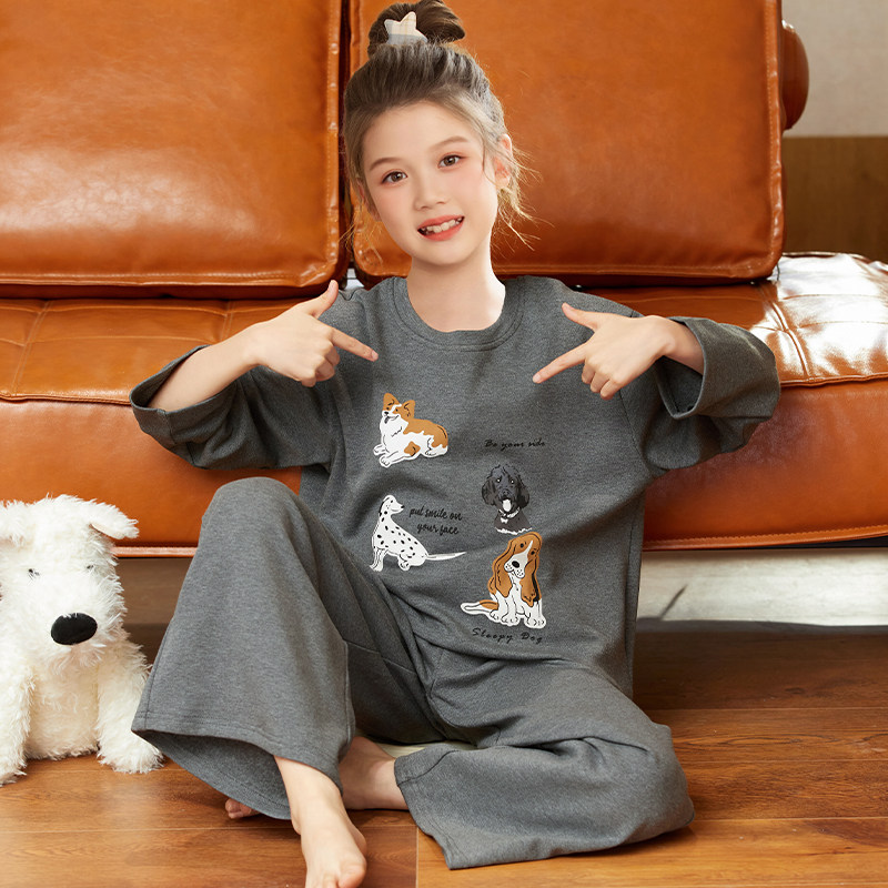 2026新款儿童睡衣春秋季女童纯棉长袖薄款女孩大童秋款家居服套装,童装/婴儿装/亲子装,家居服套装,淘宝优惠券,粉丝福利购,淘宝优惠卷