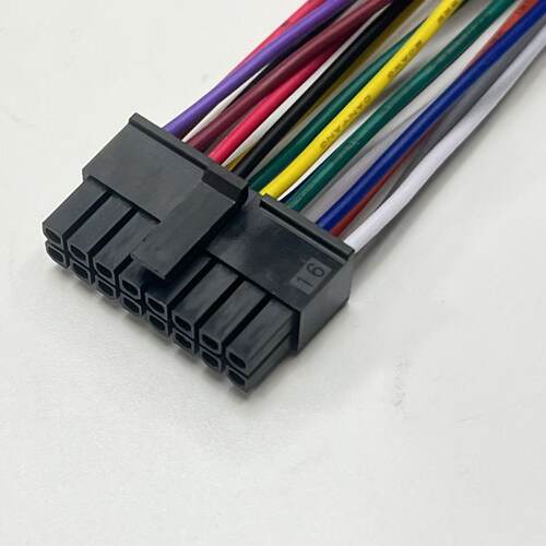 43025-1600连接线，430251600配UL1061 20AWG线，molex3.0双排16P
