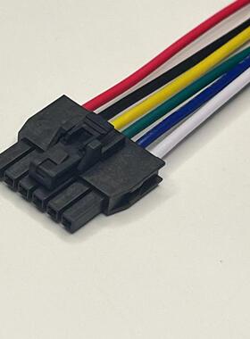 105307-1206连接线,1053071206胶壳带线,MOLEX NANOFIT 2.5单排6P