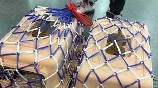 航空箱宠物托运防护网大号加粗彩色尼龙绳网兜防风透气通风定制