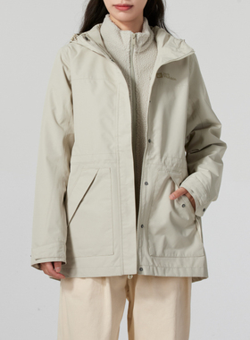 秋冬品牌折扣店正品狼爪冲锋衣女士户外抓绒内胆三合一外套A62272