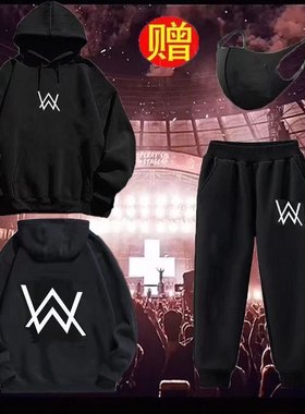 【嘉豪三件套】艾伦沃克alanwalker同款DJ小众秋冬连帽男帅气卫衣