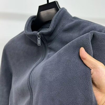 【清仓捡漏折扣】外贸外套男士抓绒摇粒绒秋冬款拉链卫衣宽松上衣