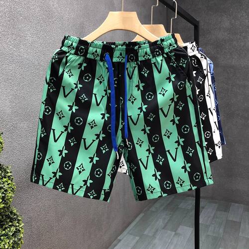 欧洲站夏季男士潮流短裤潮牌个性嘻哈轻奢宽松沙滩裤帅气百搭裤子