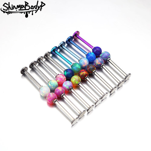 shinma4MM外螺纹澳宝唇钉耳钉