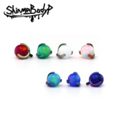 136钛合金星云澳宝梦幻色内螺纹 Shinma 唇钉耳钉舌钉单球配件