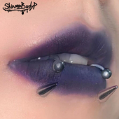 Shinma 1.2MM钛钢恶魔唇环唇钉不对称唇环亚比辣妹穿刺饰品欧美