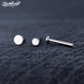 Shinmaf 136钛合金小底座3 2.5mm唇钉耳钉杆子内螺纹耳骨钉防剐蹭