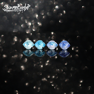 Shinma 钛合金地狱恶魔瞳孔耳钉耳蜗钉超闪穿孔耳饰 恶魔之眼