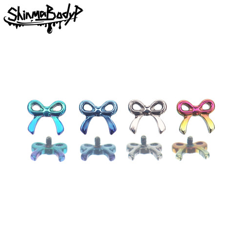 Shinma蝴蝶结唇钉耳钉F-136钛