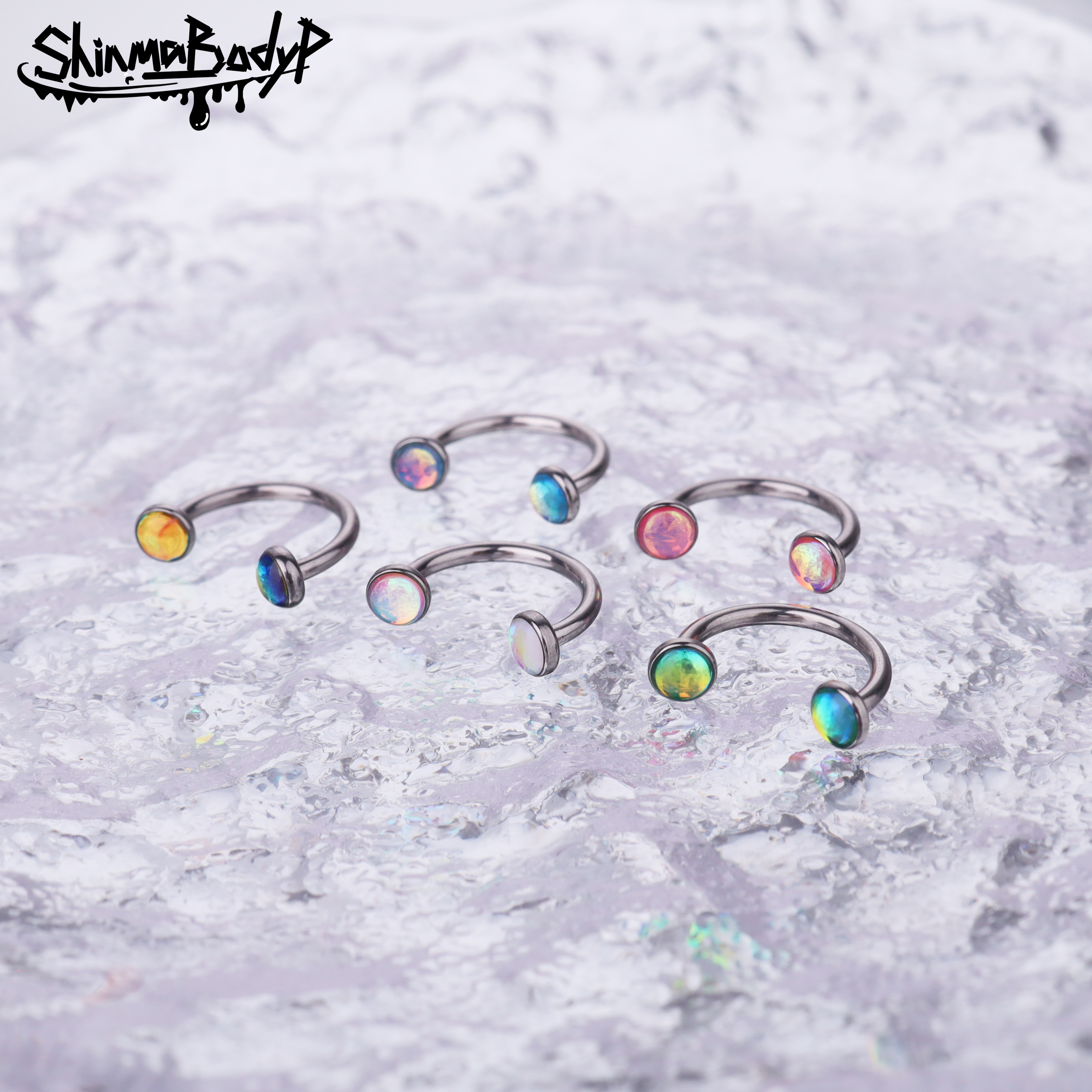 Shinma滴油梦幻少女唇环耳环