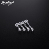 Shinma 透明学生防发现亚克力外螺纹唇钉唇环欧美穿刺饰品防过敏