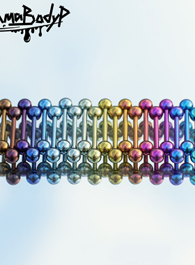 Shinma F-136钛合金进口 内螺纹 舌钉乳钉耳钉耳桥钉穿刺饰品