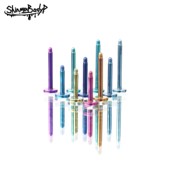 Shinma 136钛合金外螺纹唇钉杆耳钉杆替换杆子配件欧美穿刺饰品