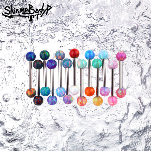 进口澳宝爆闪钛钢外螺纹双头舌钉