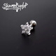 Shinma 超迷你耳钉穿刺饰品 土酷3A锆石医用钛钢耳膜钉耳屏耳骨钉