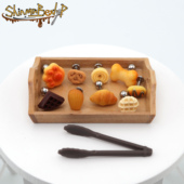 Shinma烘焙高手系列可爱面包可颂狗骨头曲奇华夫饼耳钉耳骨钉唇钉