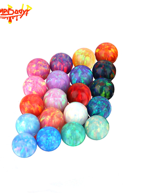 Shinma 6MM 1.6MM外螺纹澳宝欧泊opal珠子球舌钉舌环肚脐钉乳钉