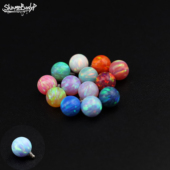 Shinma5MM内螺纹内牙澳宝欧泊opal球珠子舌钉肚脐钉欧美穿刺饰品