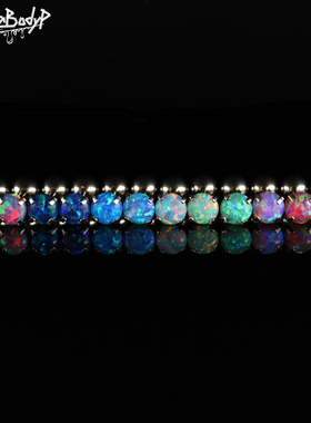 Shinma超细针0.8MM欧美潮流爪澳宝欧泊opal钛钢耳钉耳骨钉小耳钉