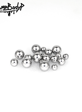 Shinma  耳桥唇钉舌钉肚脐钉配件球球珠子钛钢材质备用防过敏男女