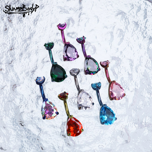 ShinmaF-136钛合金水滴肚脐钉