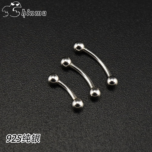 Shinma1.2MM复古s925银眉环