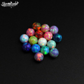 Shinma 4MM外螺纹澳宝欧泊珠子替换珠唇钉眉钉耳钉欧美穿刺饰品