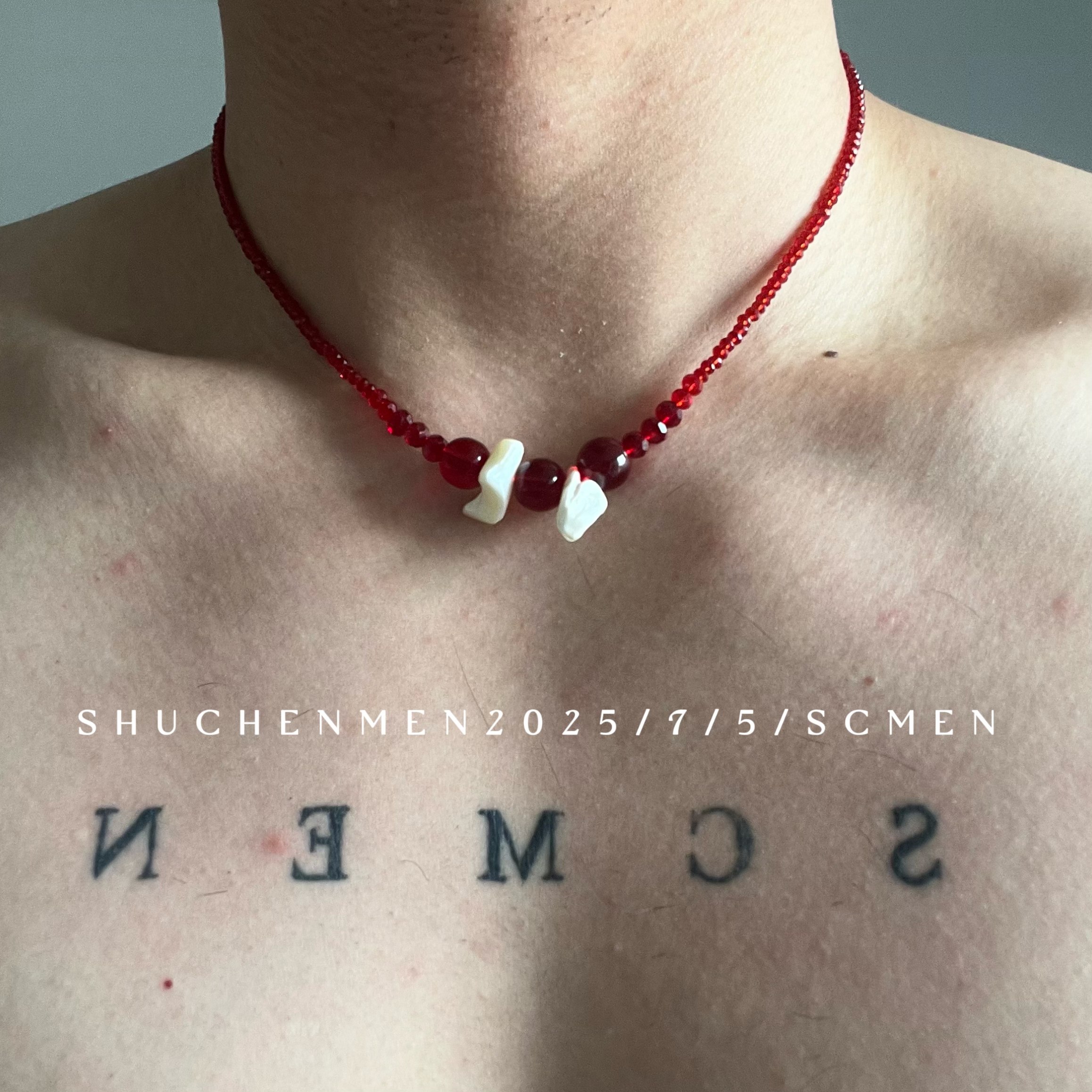 SCMEN新中式红玛瑙玉髓项链