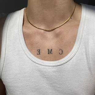 SCMEN 升级s925银波光粼粼气质男女锁骨链洗澡可佩戴饰品项链