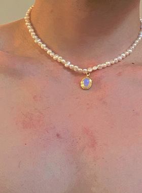 men珍珠项链串链天然珍珠项链轻奢小众项链轻奢小众高级感