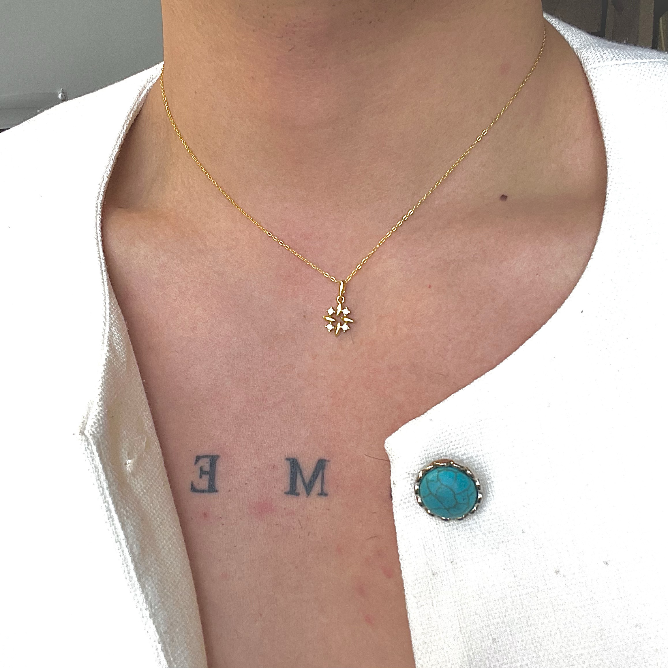 SCMEN S925纯银雪花项链女轻奢小众设计感锁骨链高级感颈链配饰