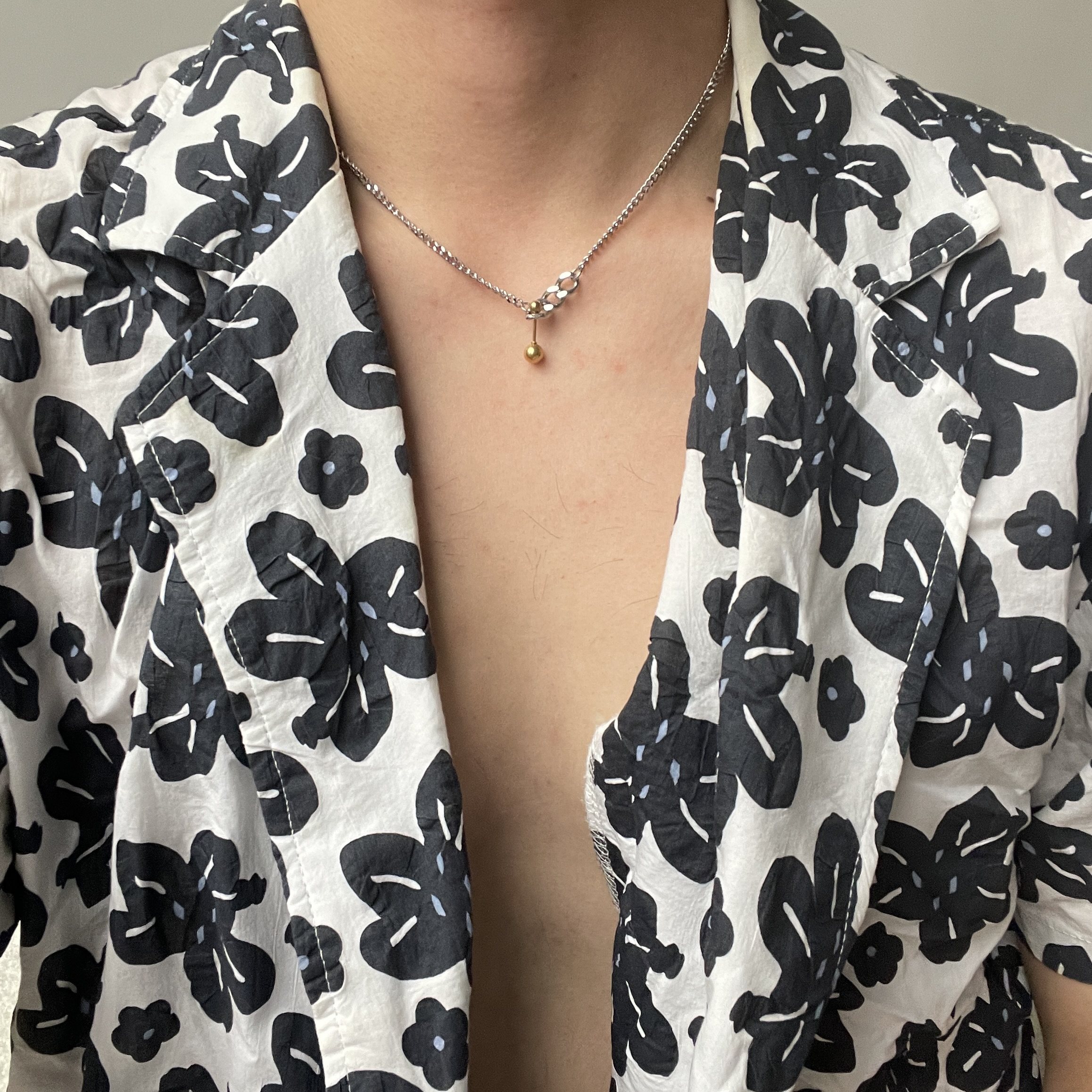 钛钢钛钢锁骨链情侣不掉色