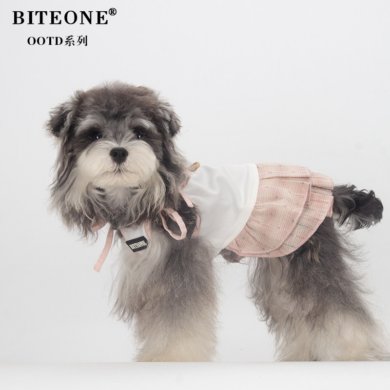 BITEONE【桃之夭夭】猫咪狗狗衣服2026年秋冬新款吊带裙