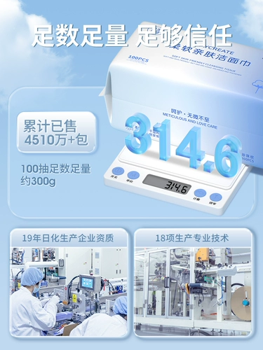 Упаковка, влажные салфетки для умывания для лица, хлопковое очищающее молочко