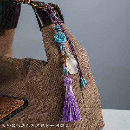 包挂编绳手编包挂绳半成品流苏diy材料挂件绳吊坠挂绳手把件绳子