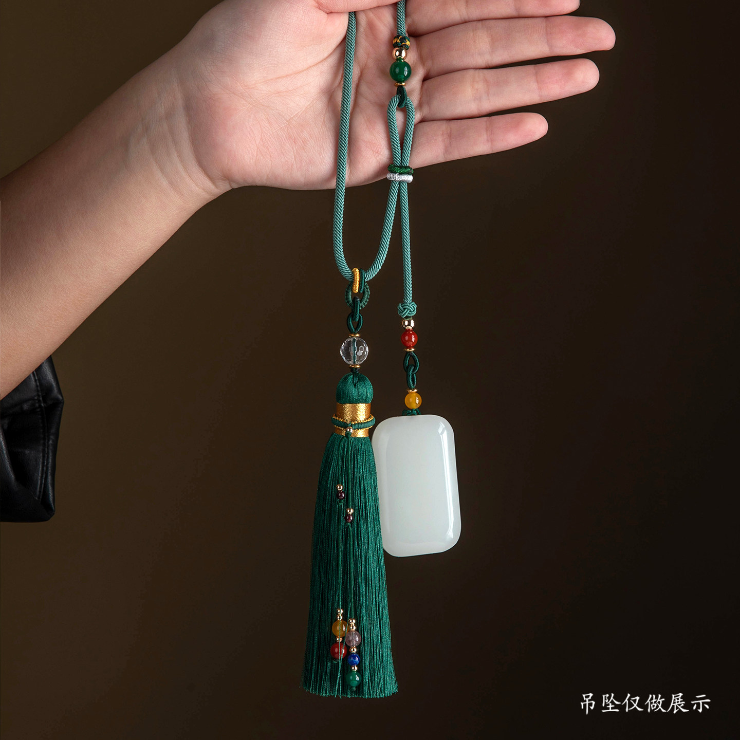 纯手工编织流苏穗包挂diy玉坠翡翠配件玉葫芦绳汽车挂件绳车载绳