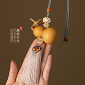 天然葫芦挂件门对门家居大门玄关卧室复古流苏莲花中国结挂饰平安