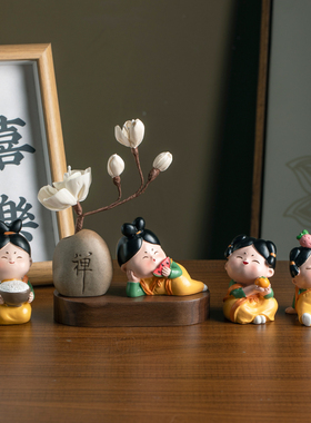 可爱唐仕女治愈汽车摆件办公室