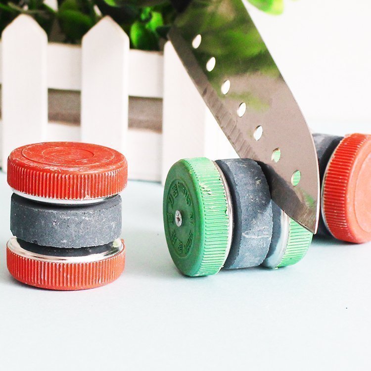 磨刀石圆形厨房家用天然磨刀石磨剪子器菜刀工具正品专业剪刀棒