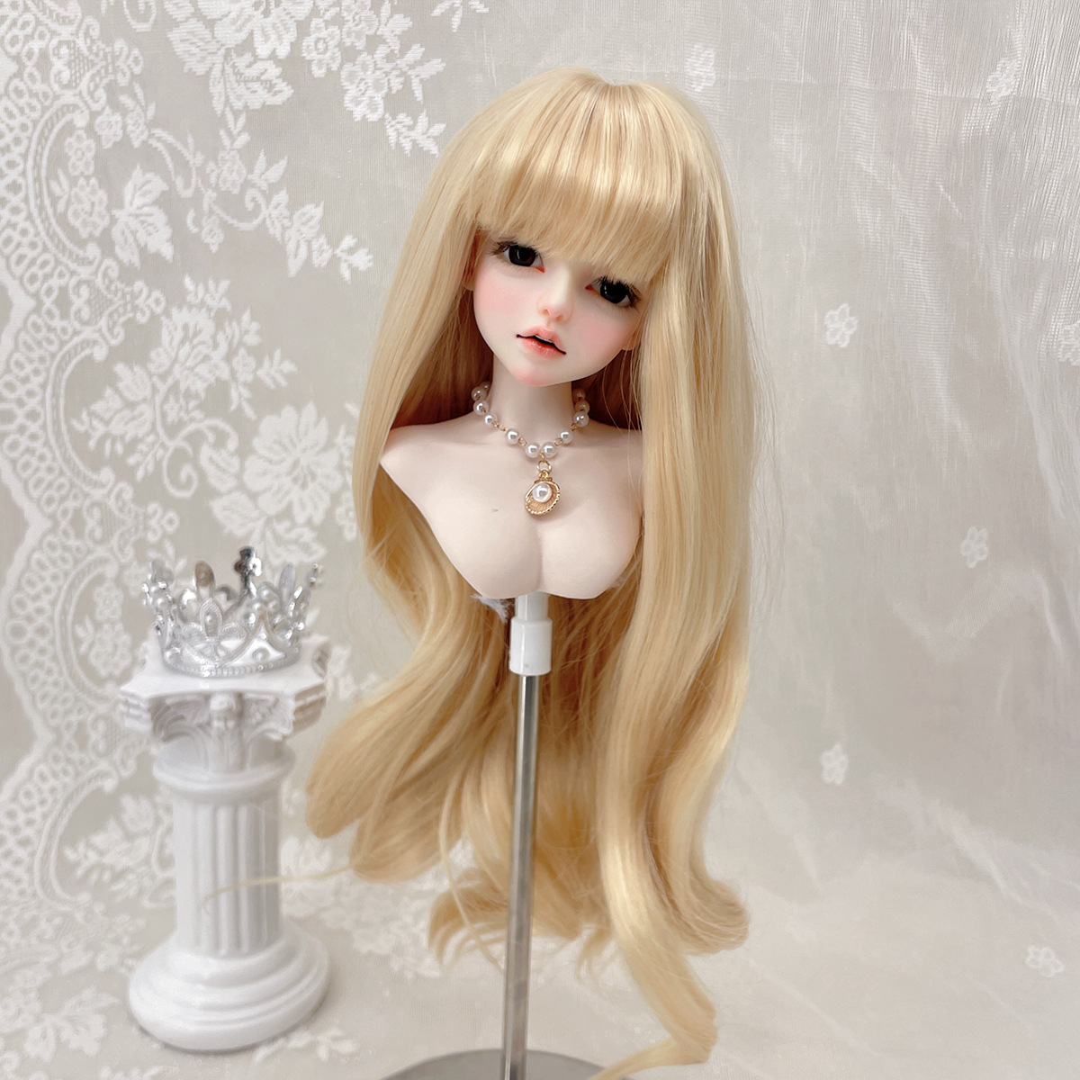 现货可贝贝bjd娃娃假发齐刘海