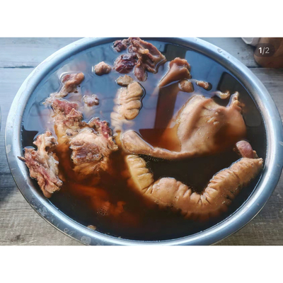 (整盆发、带大肠耳朵口条)猪头肉冻冷肉盆肉猪头糕肴肉焖子现煮