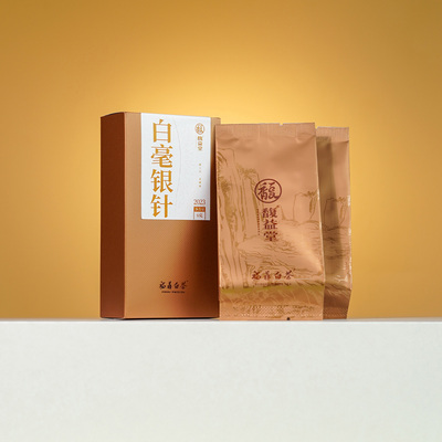馥益堂2023年白毫银针老白茶毫香蜜韵正宗福鼎白茶散茶叶6g品鉴装