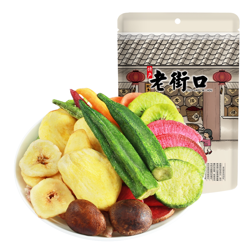 老街口综合果蔬脆100g水果干零食