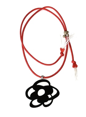 绿场小众设计山茶长项链