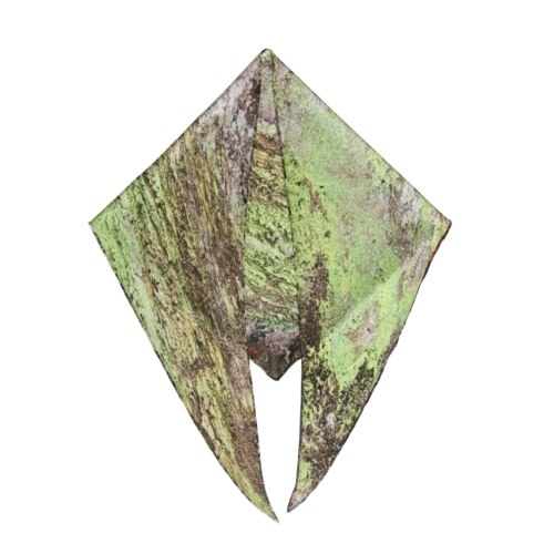 绿场真丝羊毛高山苔痕三角巾