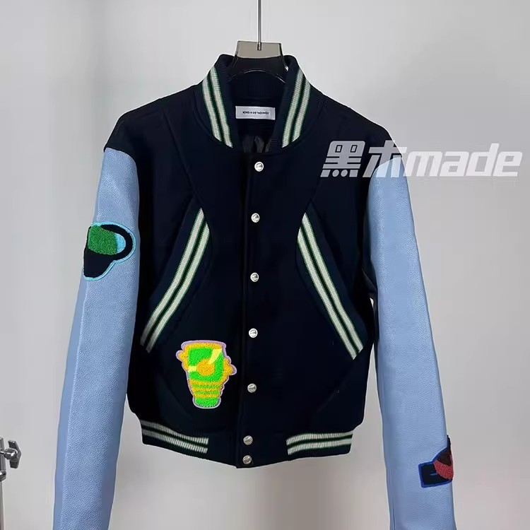 网红青年美式高街kiko棒球服外套男女秋冬新款潮牌宽松休闲百搭情