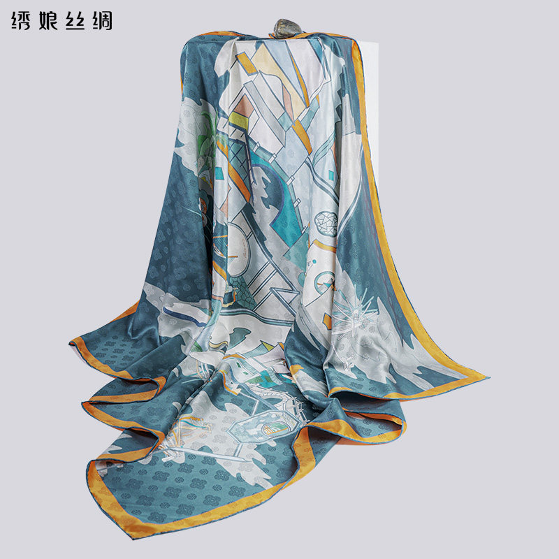 绣娘丝绸真丝方巾桑蚕丝