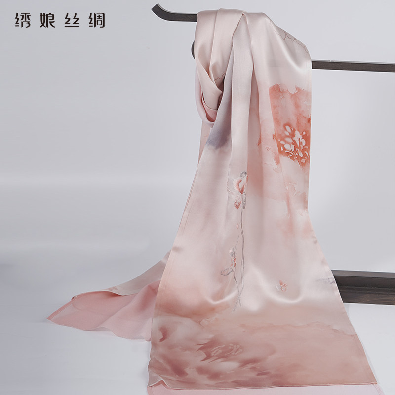 绣娘丝绸新款真丝丝巾100%桑蚕丝高级披肩外搭送女友礼物围巾礼盒,服饰配件/皮带/帽子/围巾,围巾/丝巾/披肩,淘宝优惠券,粉丝福利购,淘宝优惠卷